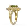 Image 3 : 5.02 ctw Certified Tourmaline & Diamond Victorian Ring 14K Yellow Gold