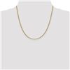 Image 2 : 14k Yellow Gold 2.40 mm Semi-Solid Anchor Chain Necklace - 20 in.