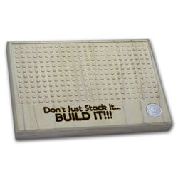 Hardwood Building Base for Silver Building Blocks