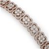 Image 3 : 12 ctw Diamond Designer Bracelet 18K Rose Gold