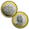 Image 1 : 1996 Isle of Man 2-Coin 1/4 oz Camelot Castle Bi-Metallic Set