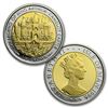 Image 2 : 1996 Isle of Man 2-Coin 1/4 oz Camelot Castle Bi-Metallic Set