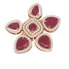Image 3 : 15.43 ctw Ruby Diamond Ring 18K Rose Gold