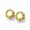 Image 3 : 4 ctw Fancy Yellow Diamond Earrings 18K Rose Gold