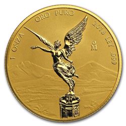 2018 Mexico 1 oz Reverse Proof Gold Libertad