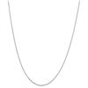 Image 1 : 14k White Gold .6 mm Solid Cable Chain Necklace - 20 in.