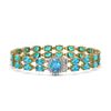 Image 1 : 17.78 ctw Swiss Topaz & Diamond Bracelet 14K Yellow Gold