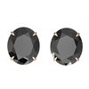 Image 1 : 18 ctw Black Diamond Designer Stud Earrings 14k Rose Gold