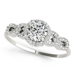 1.33 ctw Certified VS/SI Diamond Solitaire Ring 14k White Gold