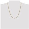 Image 2 : 14k Gold 2.5 mm Handmade Regular Rope Chain Necklace - 24 in.