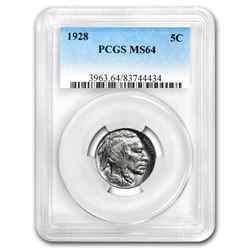 1928 Buffalo Nickel MS-64 PCGS