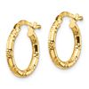 Image 2 : 14k Yellow Gold Small Hoop Earrings - 2x15 mm