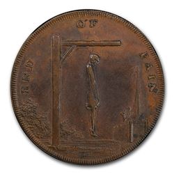1793 Middlesex 1/2 Penny Conder Token AU-53 PCGS (BN)