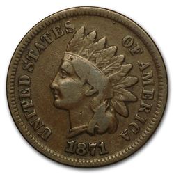 1871 Indian Head Cent Good