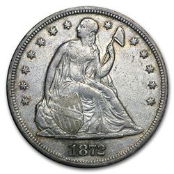 1872 Liberty Seated Dollar XF