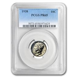 1938 Mercury Dime PR-65 PCGS