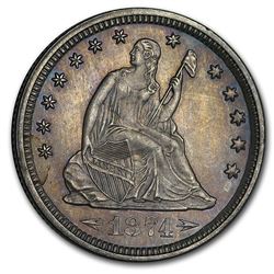 1874 Liberty Seated Quarter BU