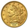 Image 2 : $5 Liberty Gold Half Eagle MS-61 NGC