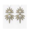 Image 1 : 8 ctw Diamond & Pearl Earrings 18K Yellow Gold