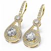 Image 3 : 3.92 ctw Diamond Earrings 18K Yellow Gold