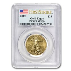 2012 1/2 oz Gold American Eagle MS-69 PCGS (FS)