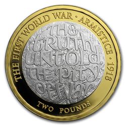 2018 GB Silver 100th Anniv First World War Armistice Proof