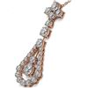 Image 3 : 4.58 ctw Diamond Designer Necklace 18K Rose Gold