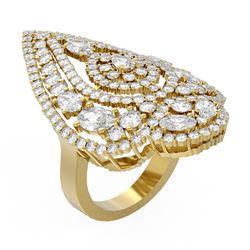 6.63 ctw Diamond Ring 18K Yellow Gold