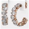 Image 3 : 7.7 ctw Pear Cut Diamond Designer Earrings 18K Rose Gold