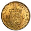 Image 2 : Netherlands Gold 10 Guilders BU