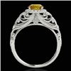 Image 2 : 1.22 ctw Certified SI/I Fancy Intense Yellow Diamond Ring 10k White Gold