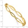 Image 2 : 14k Yellow Gold 7 mm Fancy Bangle - 7 in.