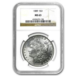 1889 Morgan Dollar MS-63 NGC