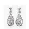 Image 1 : 6.1 ctw Diamond Earrings 18K White Gold