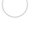 12 ctw Certified SI/I Diamond Halo Necklace 18K White Gold