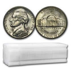1943-D 35% Silver Wartime Jefferson Nickel Roll BU (40 ct)