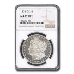 1878-CC Morgan Dollar DPL MS-62 NGC