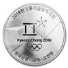 Image 2 : 2018 1/2 oz Silver PyeongChang Winter Olympic Speed Skating Proof