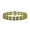 Image 3 : 26.92 ctw Tourmaline & Diamond Bracelet 14K Yellow Gold