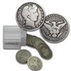 Image 1 : 90% Silver Barber Halves $10 20-Coin Roll VG+