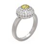Image 1 : 2 ctw Fancy Yellow Diamond Ring 18K White Gold