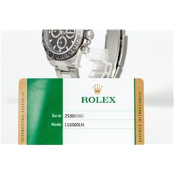 Unworn Rolex Cosmograph Daytona 116500