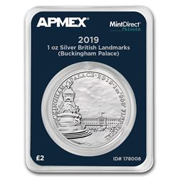 2019 GB 1 oz Silver Landmarks Buckingham Palace (MD® Premier)