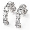 Image 1 : 3.74 ctw Mixed Cut Diamond Designer Earrings 18K White Gold