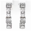 Image 2 : 3.74 ctw Mixed Cut Diamond Designer Earrings 18K White Gold