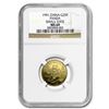 Image 1 : 1991 China 1/4 oz Gold Panda Small Date MS-69 NGC
