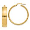 Image 1 : 14k Gold 26 mm Hoop Earrings