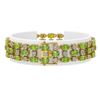 Image 2 : 15.64 ctw Peridot & Diamond Row Bracelet 10K Yellow Gold