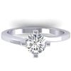 Image 1 : 1 ctw Certified VS/SI Diamond Solitaire Ring 14k White Gold