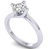 Image 2 : 1 ctw Certified VS/SI Diamond Solitaire Ring 14k White Gold